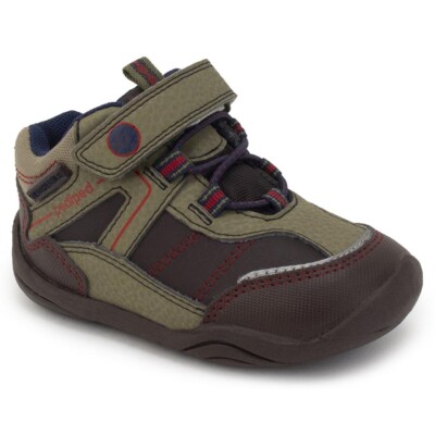 NEW pediped Grip n Go Baby Max Mud Brown Taupe Waterproof Ankle Bootie Sneaker