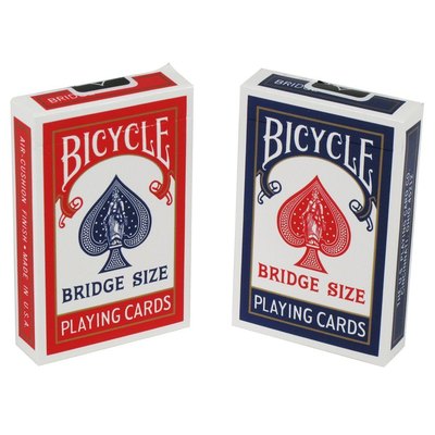 Red & Blue Bridge Playing Cards Narrow 3.5