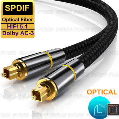 Optical Cable Digital Optical Fiber Audio Cable SPDIF Toslink Coaxial Cable