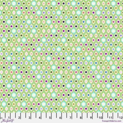Free Spirit Tula Pink Parisville Deja Vu Eye Drops Mint Fabric By The Yard