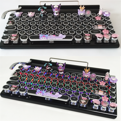 KUROMI キーボード パープル/ホワイト Hello Kitty 💜 Kuromi 💜Wireless Keyboard Mouse Set | eBay