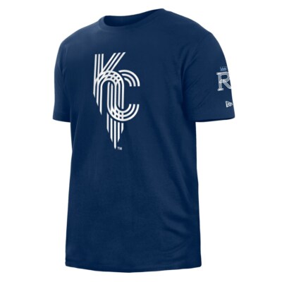 Men's New Era Navy Blue MLB Kansas City Royals City Connect T-Shirt (13078199)