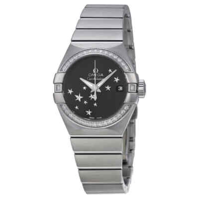 Pre-owned Omega Constellation Chronometer Automatic Star Ladies Watch 123.15.27.20.01.001