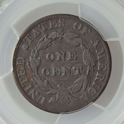 Rare and Beautiful 1823 Matron Head Design 3 Over 2 Variety Large Cent PCGS VG10