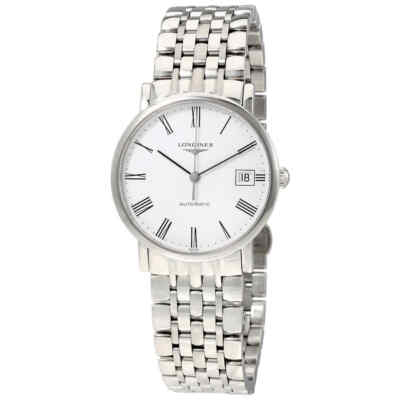 Pre-owned Longines Elegant Automatic White Dial Ladies Steel Watch L4.809.4.11.6