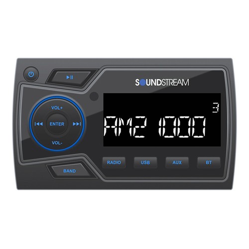 Soundstream MHU-32 Marine Boat ATV/UTV Digital Media Receiver Bluetooth/AUX/USB