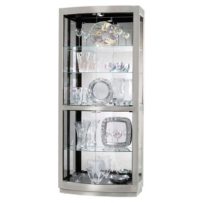 Howard Miller Bradington II Display Cases, Nickel - 680396