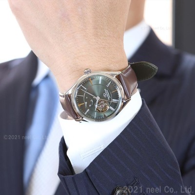 Pre-owned Orient Star Rk-at0202e Green Dial Mechanical Automatic Skeleton Men Watch Japan