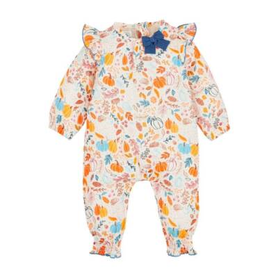 Mud Pie Pumpkin Patch Floral One-Piece  3-6M 6-9M 9-12M