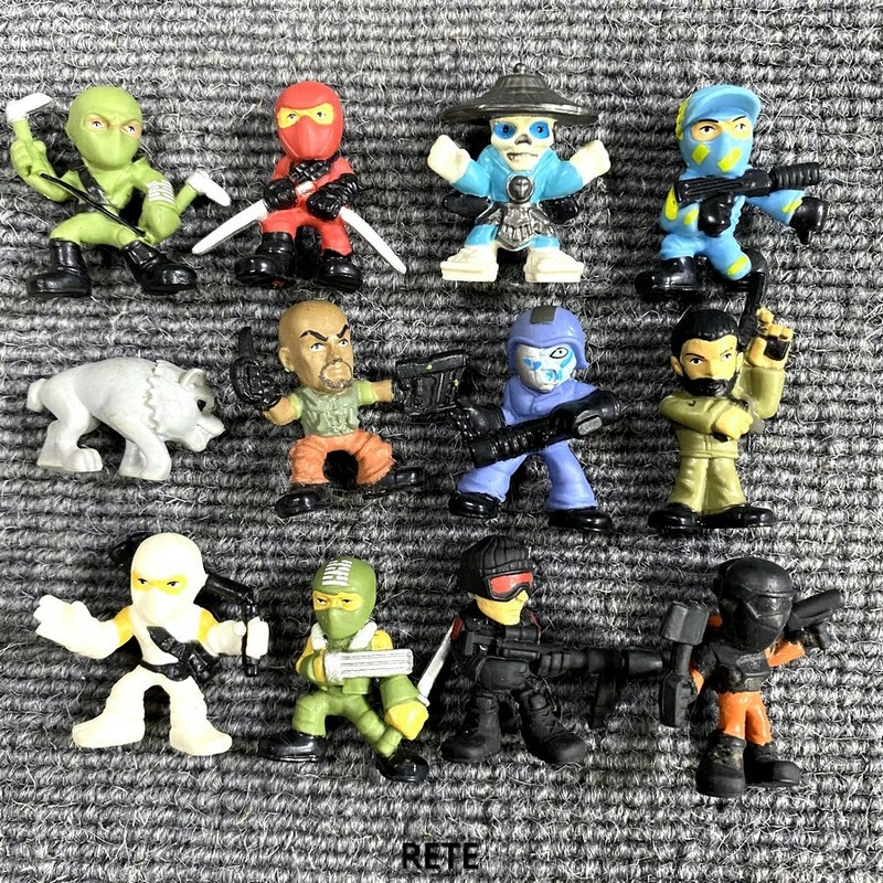 12x Gi Joe Micro Force Figure Cobra Commander Roadblock Red Ninja