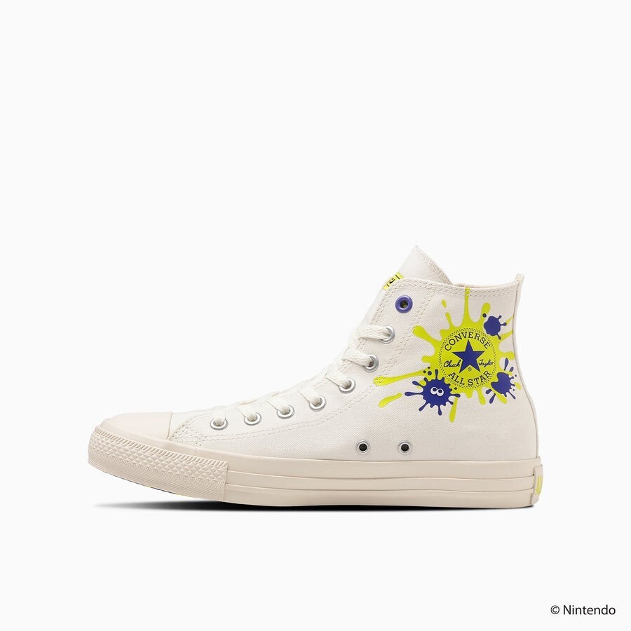 靴 Splatoon Converse All Star Hi Black 23.5 Converse Chuck Taylor All Star Zip Hi Splatoon 3 Black Men's