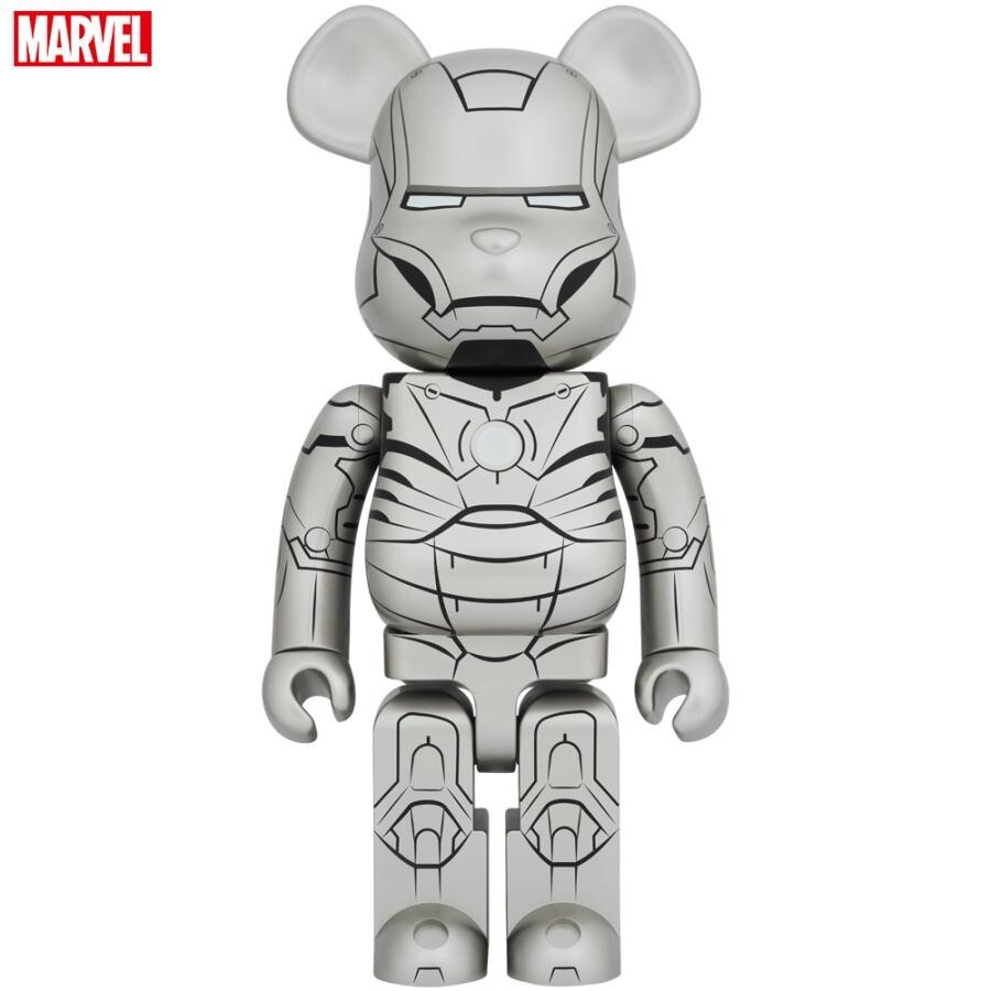 BE@RBRICK - BE@RBRICK IRON MAN MARK DAMAGE Ver 1000％ BE@RBRICK IRON MAN MARK II 1000% MEDICOM TOY Bearbrick from