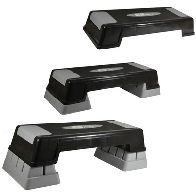 Steppbrett 3 Stufen höhenverstellbar Stepper Step Bench Stepbank Aerobic Fitness