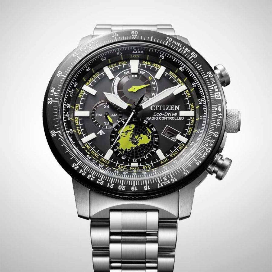 Pre-owned Citizen Promaster By3006-53e Sky Series Geo Trekker Eco Drive Men's Watch