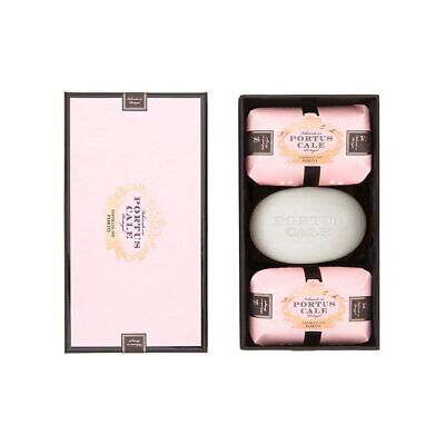 Portus Cale Rose Blush Soaps Flower and Fruits Fragrance Set of 3 in a Box...