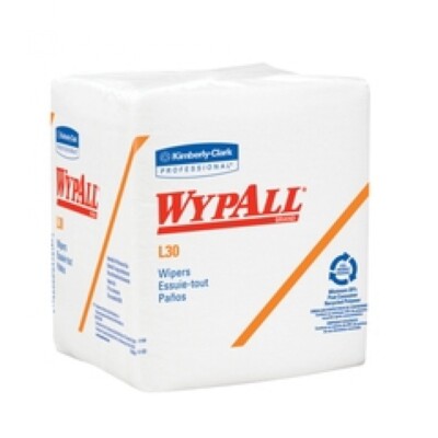 WypAll L30 Task Wipe #05812 White 12.5L x 12W Light Duty 90/Pack, 4 Packs