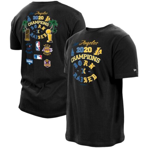 Men's LA Dodgers Lakers New Era Born x Raised Black 2020 Dual Champions T-Shirt | eBay Men's LA Dodgers Lakers New Era Born x Raised Black 2020 Dual Champions T-Shirt | eBay