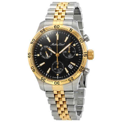 Мужские часы Mathey-Tissot Type 22 с хронографом и черным циферблатом H1822CHBN
