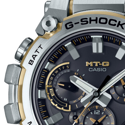 Pre-owned G-shock Mtg-b3000d-1a9jf Bluetooth Analog Silver Gold Genuine Product Casio