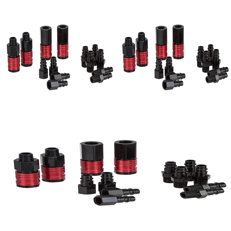 High Flow Air Coupler and Plug Kit - 1/4-Inch NPT Fittings -