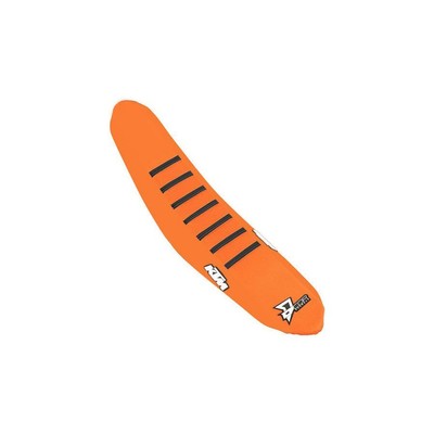 D'COR Visuals Gripper Seat Cover - KTM - Orange With Black Ribs  30-30-303