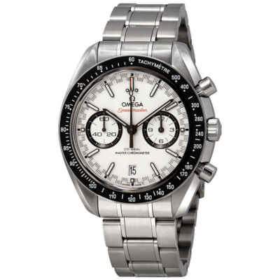 Мужские часы Omega Speedmaster Racing с автоматическим белым циферблатом 329.30.44.51.04.001