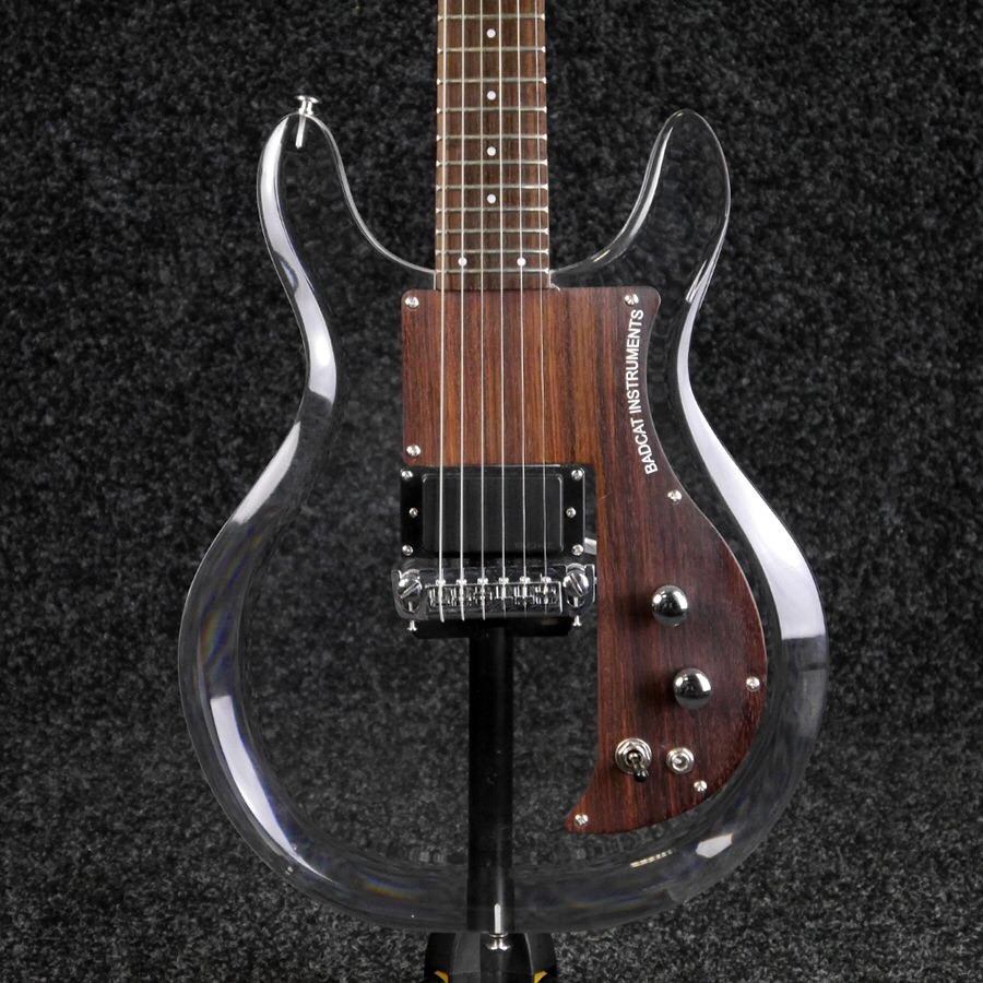 Badcat Lucite Dan Armstrong Ampeg Clear Plexiglass Acrylic Guitar Copy