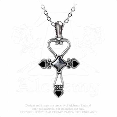 ALCHEMY GOTHIC - AMOURANKH - PENDANT GOTH ROMANCE LOVE AMOUR ETERNAL
