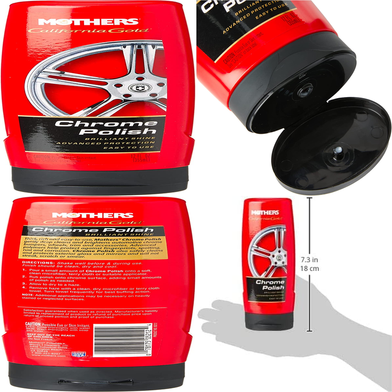 05212 California Gold Chrome Polish, 12 Oz New