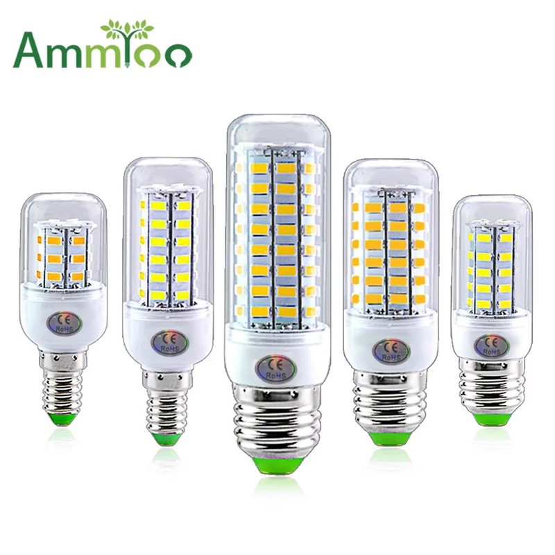 E27 LED Lamp E14 LED SMD 5730 220V Corn Light Bulbs 24 36 56 72Leds Lamparas LED