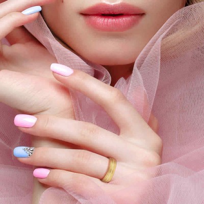 Pre-owned Amour 6mm Double Row Textured Wedding Band In 14k Yellow Gold