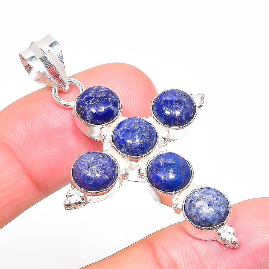 lapi_s_lazuli_14様 Approx. 40x20mm Lapis Lazuli (Dyed) Teardrop Pendant - Bead