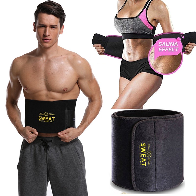 Hot Sweat Waist Trimmer Premium Weight Loss Belt for Men Women Workout Shaper