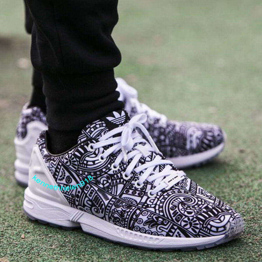 NEW ADIDAS ORIGINALS TORSION ZX FLUX BLACK WHITE DIAMOND NEW ADIDAS ORIGINALS TORSION ZX FLUX BLACK WHITE DIAMOND