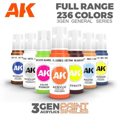 AK Interactive: 3GEN   GENERAL Series Paints   Acrylic Color Model Paint - 17ml