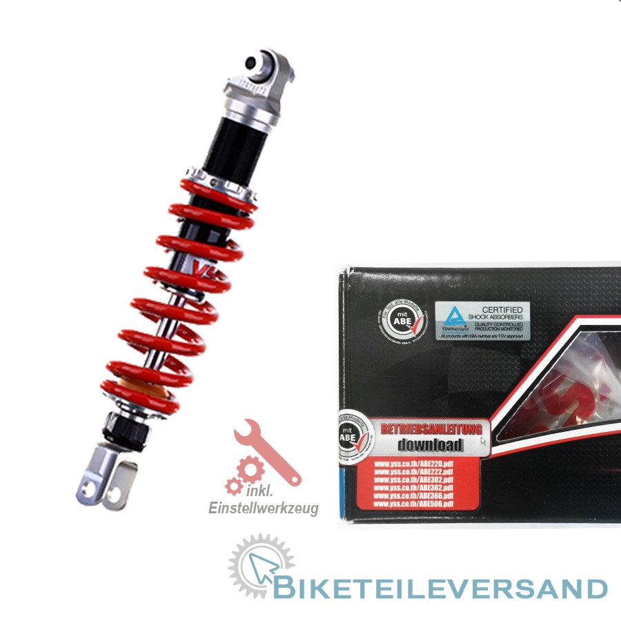 YSS Federbein einstellbar Gasdruck MONO Stoßdämpfer MZ366-345TR-09-X