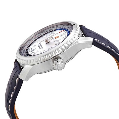 Pre-owned Breitling Navitimer 8 Unitime Automatic 43 Mm Silver Dial Men's Watch