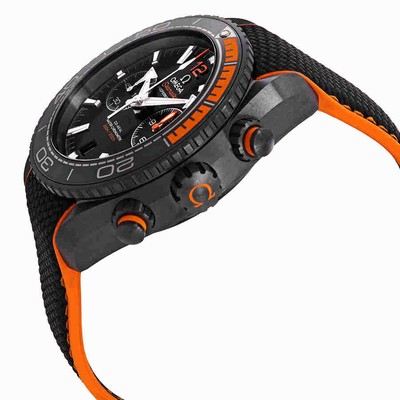 Pre-owned Omega Seamaster Planet Ocean Chronograph Automatic Black Dial Men's Watch