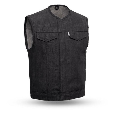 Men's Bike Apparel Murdock Rough Neck Raw Denim Motorcycle Vest