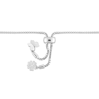 Pre-owned Amour 1/3 Ct Tw Diamond Bolo Bracelet In 14k White Gold
