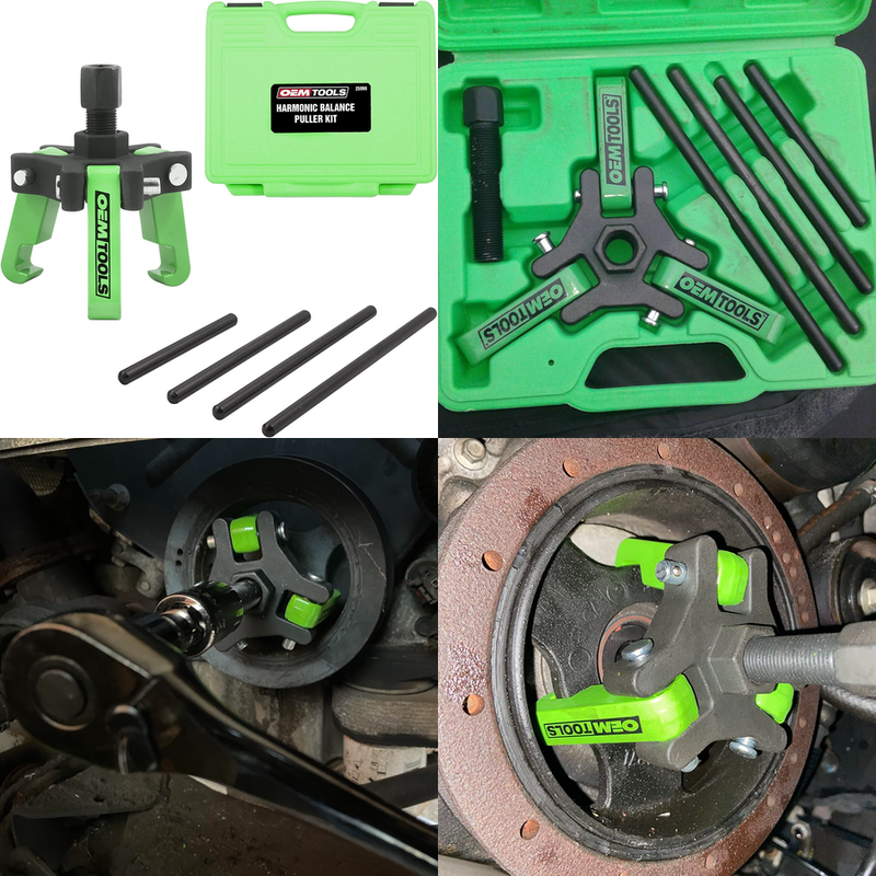 Harmonic Balancer Puller Pulley Crank Removal Kit Engine Motor Rod Auto LS GM