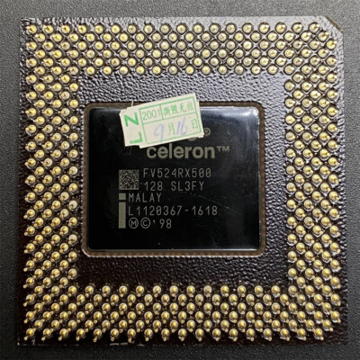 Intel Celeron 500MHz CPU SL3FY FV80524RX500128 128KB 66MHz 2V Processor
