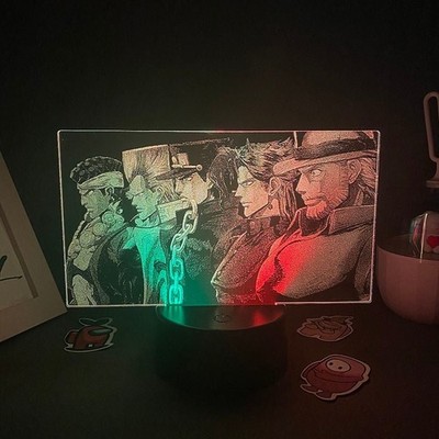 JoJo's Bizarre Adventure 3D LED Anime Two Tone Lamp Manga JOJO