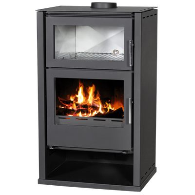VICTORIA MODENA F-W Wasserführender Kaminofen Backfach 11,5kW Ext. Luftzufuhr