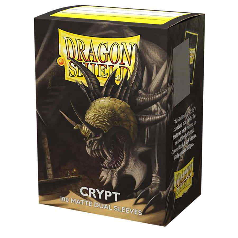 Двойной матовый футляр Crypt Display Dragon Shield Рукава стандартного размера — 10 упаковок