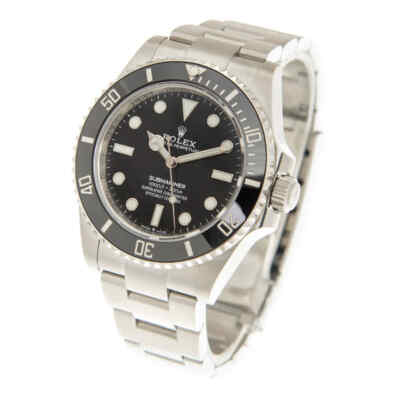 Pre-owned Rolex Submariner Automatic Chronometer Black Dial Men's Watch 124060bkso