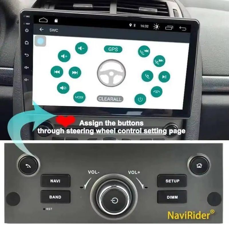 Android Screen Car Video Player Car Radio Control Panel to control OEM Style For