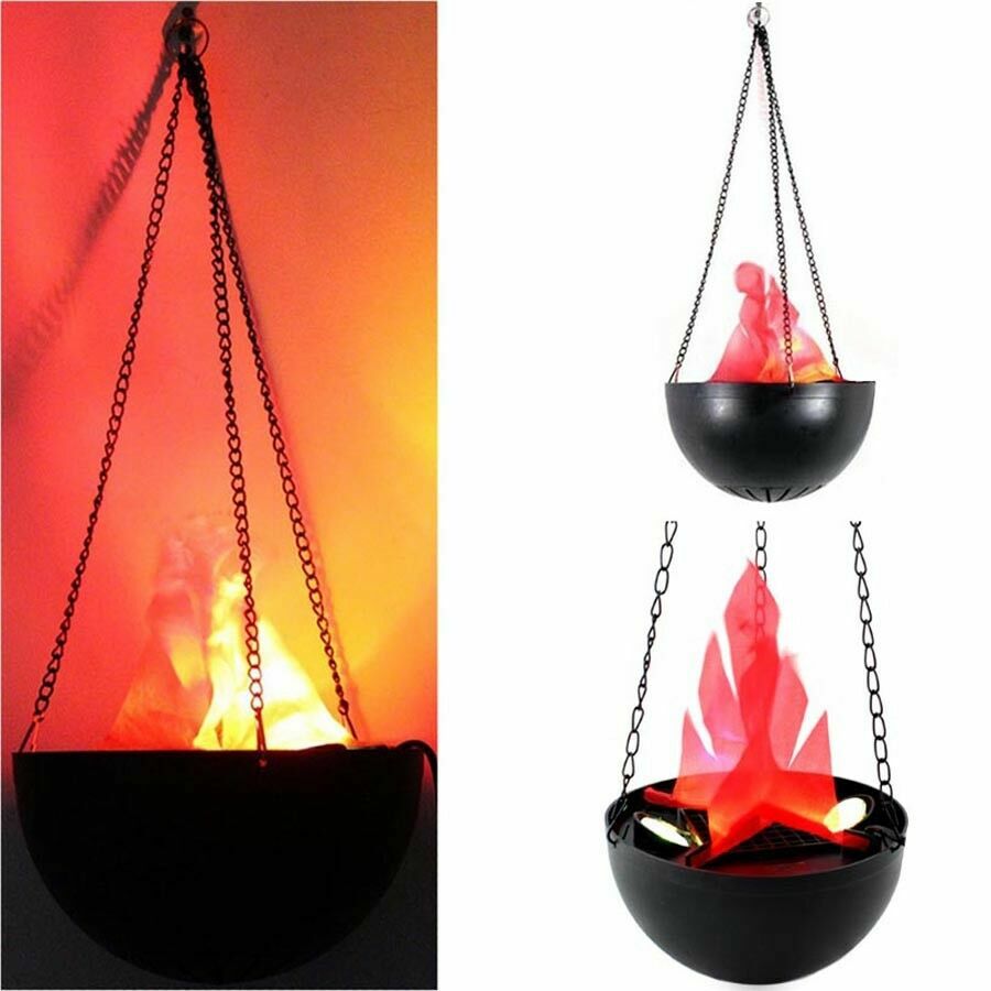 Lampada Luce Effetto Fuoco Fiamma Finta Scenografia A Sospensione Torcia sus