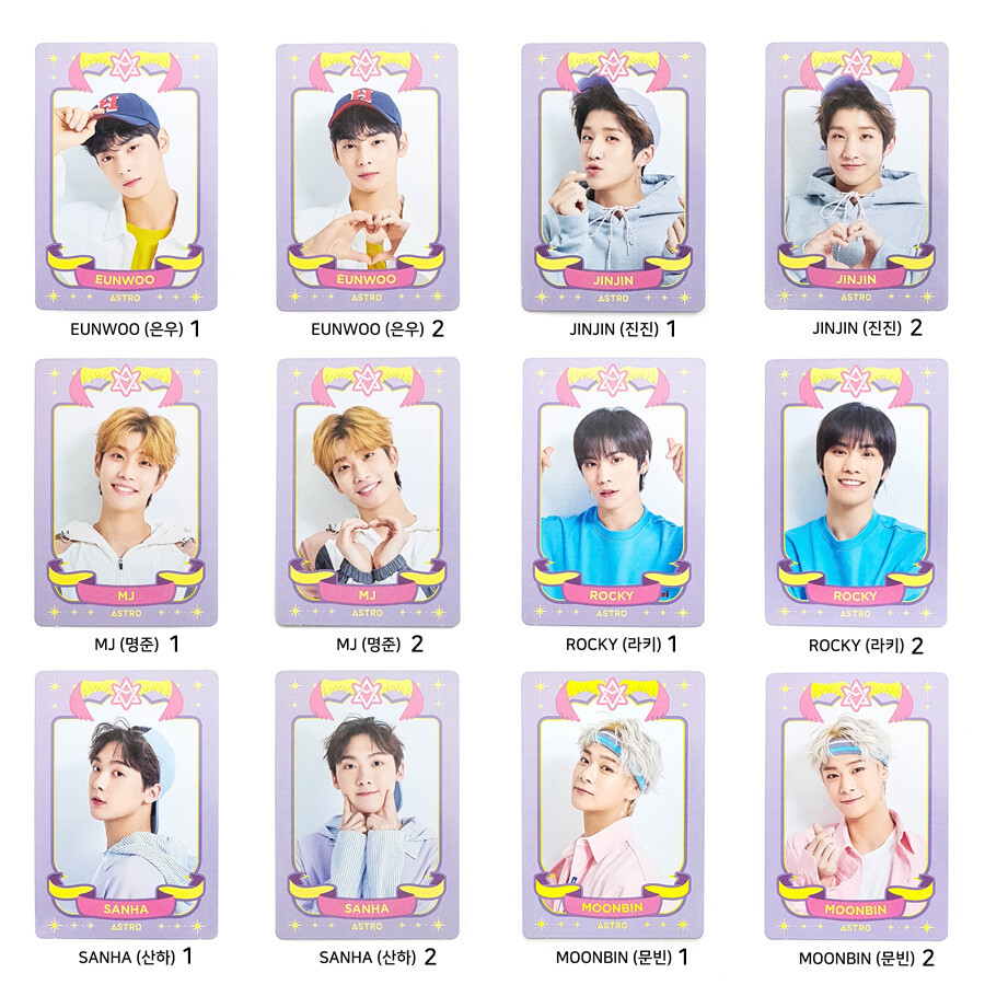 ASTRO　ポストカード　2019 ウヌ　ムンビン　サナ　ジンジン　MJ ASTRO ポストカード 2019 ウヌ ムンビン サナ ジンジン MJ ASTRO
