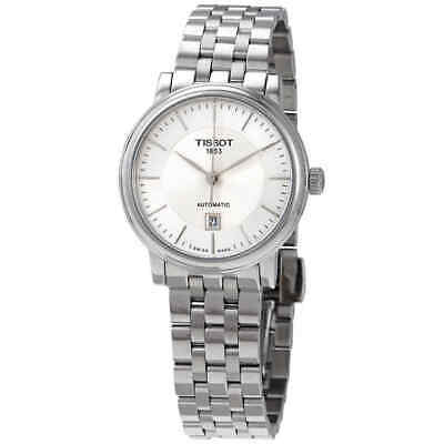 Pre-owned Tissot Carson Automatic Silver Dial Ladies Watch T122.207.11.031.00